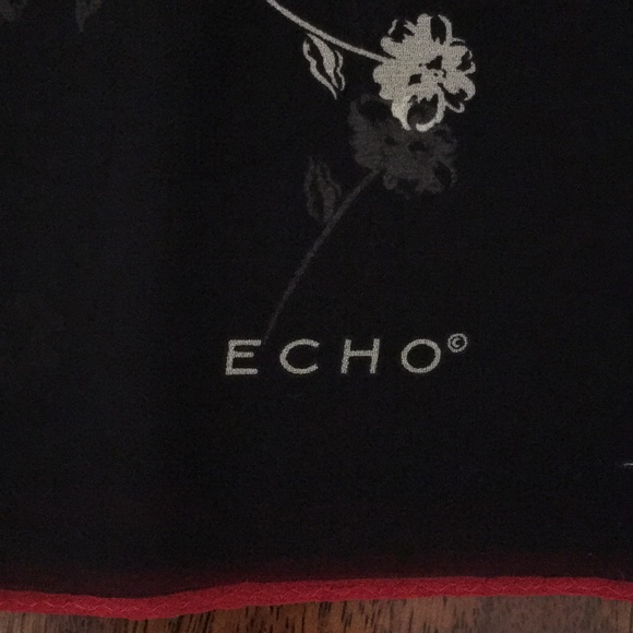 Echo Brand Floral Scarf - Picture 3 of 4